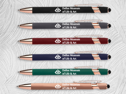 Custom Imprinted Rose Gold Classic Stylus Pens for Dallas, Texas. Custom Imprinted Rose Gold Classic Stylus Pens for Dallas, Texas.